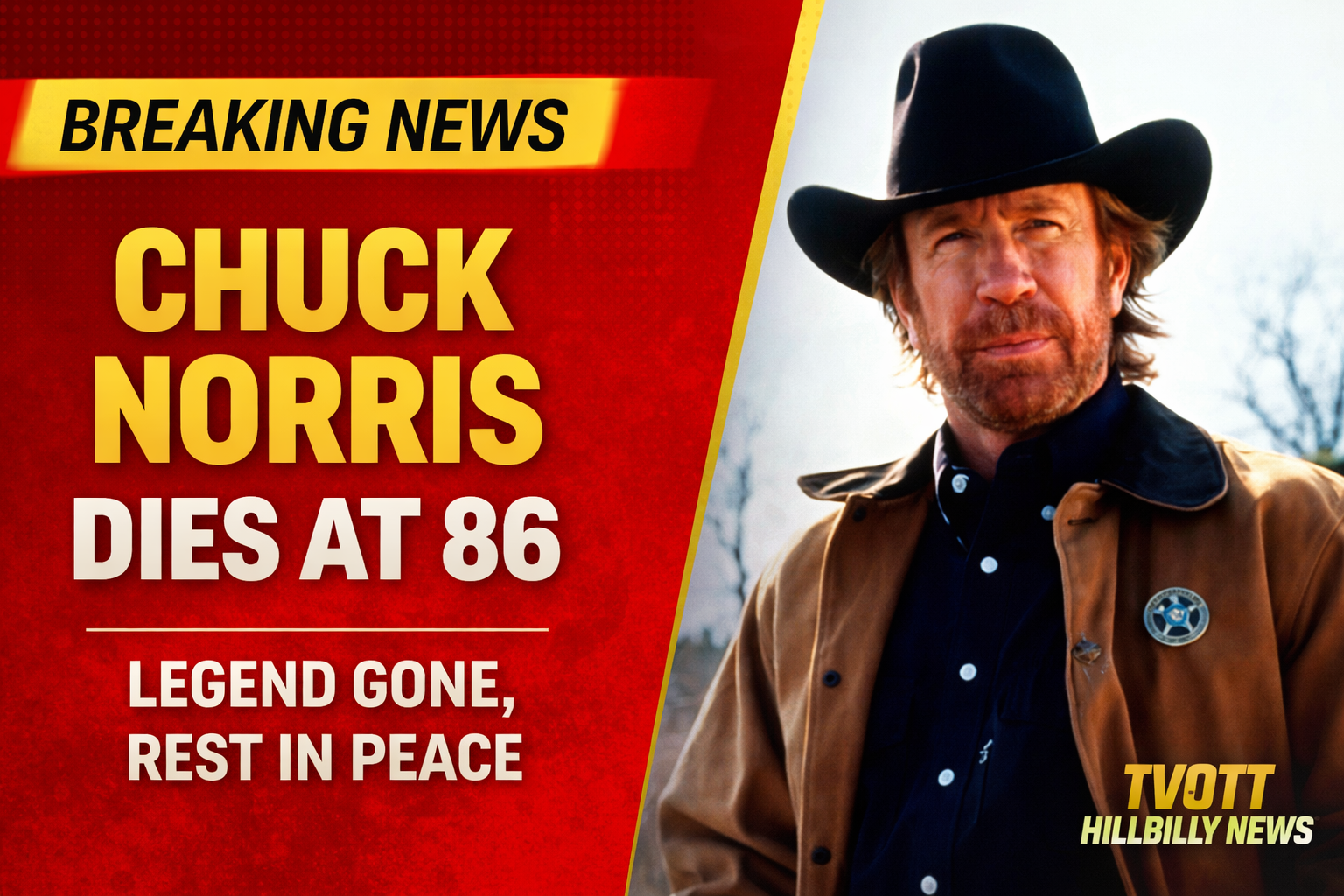 Legend Gone: Chuck Norris Dies at 86, Leaving Behind an Unbreakable Legacy