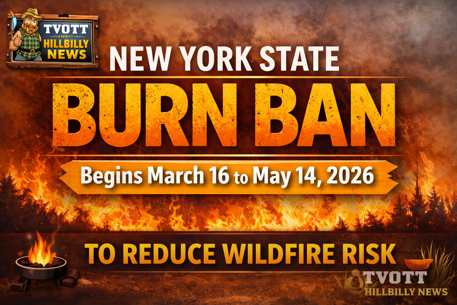 New York State Burn Ban Now in Effect: What You Can and Can’t Do Starting March 16