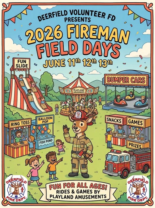 Deerfield Fireman’s Field Days 2026 Set to Bring Big Fun, Food & Fireworks Back to the Mohawk Valley