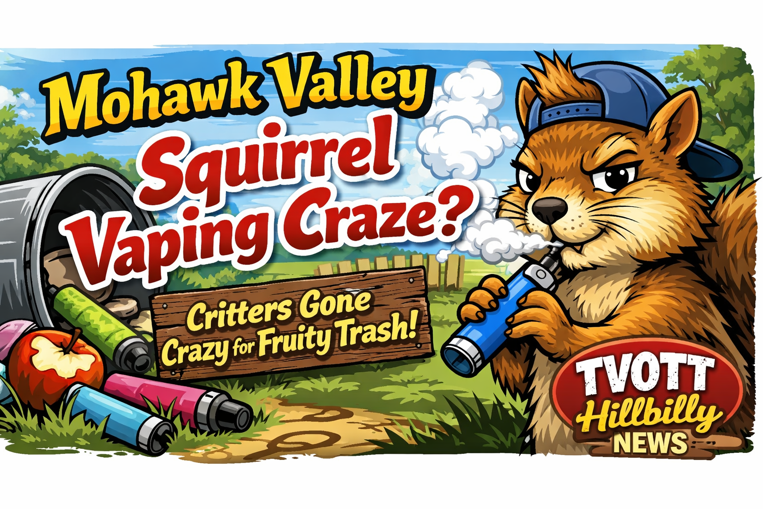 Mohawk Valley Squirrels Ain’t Quit Smoking… Now Folks Think They’ve Moved On to Vapes