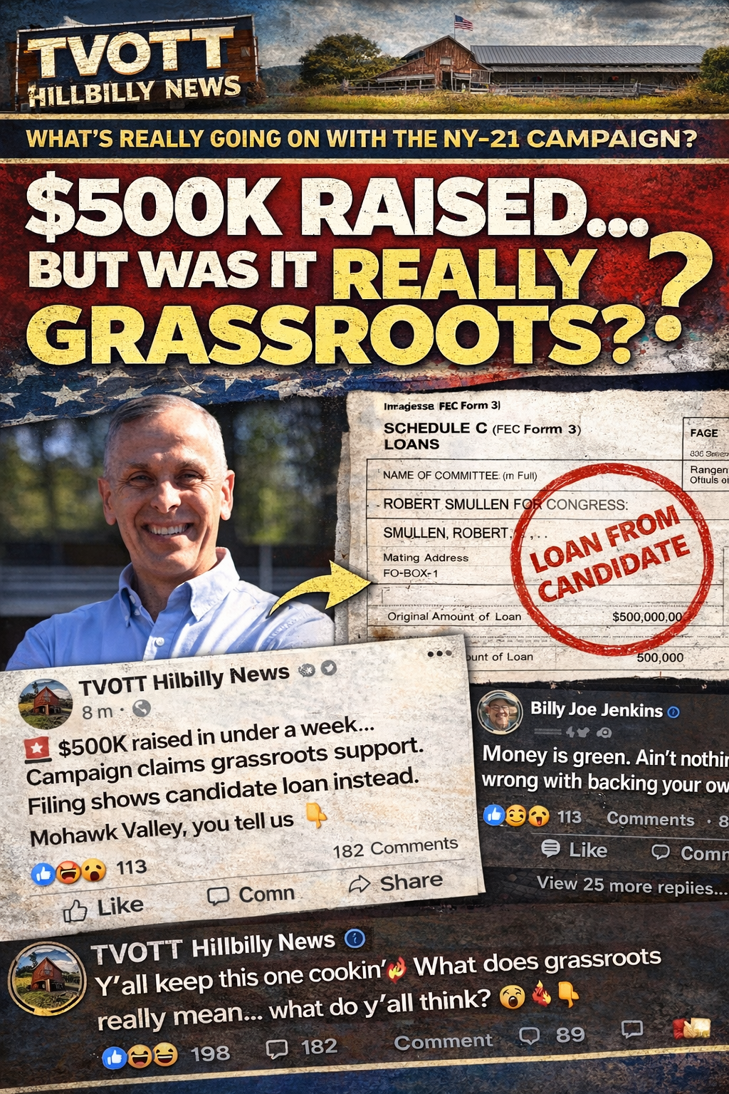 $500K Raised… But Was It Really Grassroots? NY-21 Campaign Raises Questions
