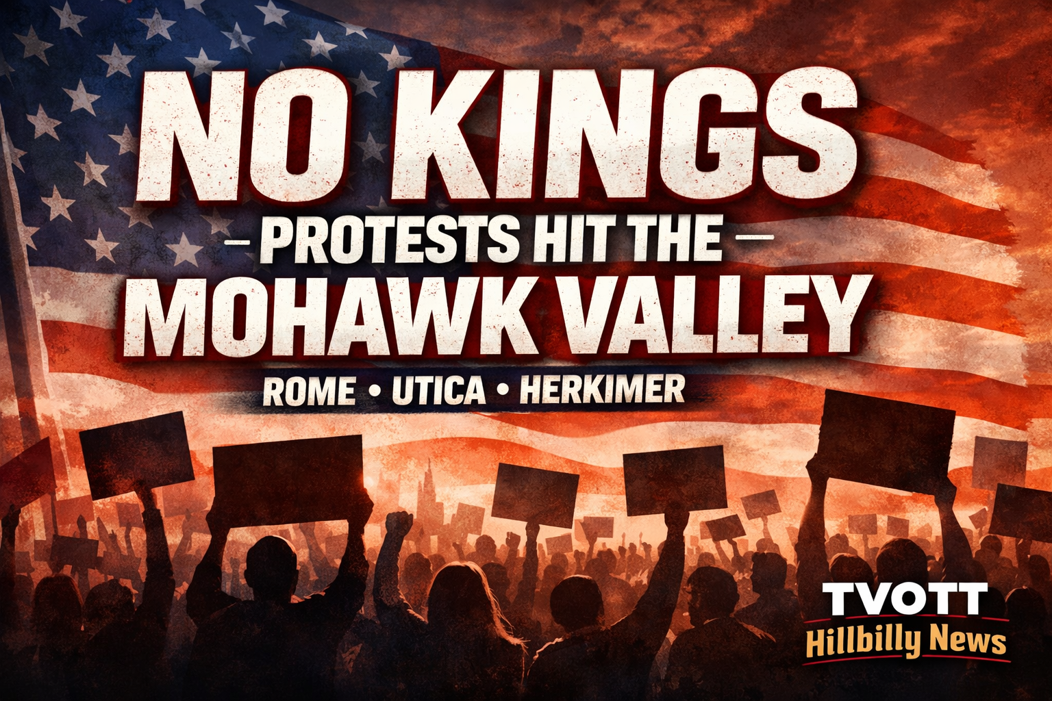 No Kings’ Protests Hit the Mohawk Valley — And Folks Got Something to Say About It