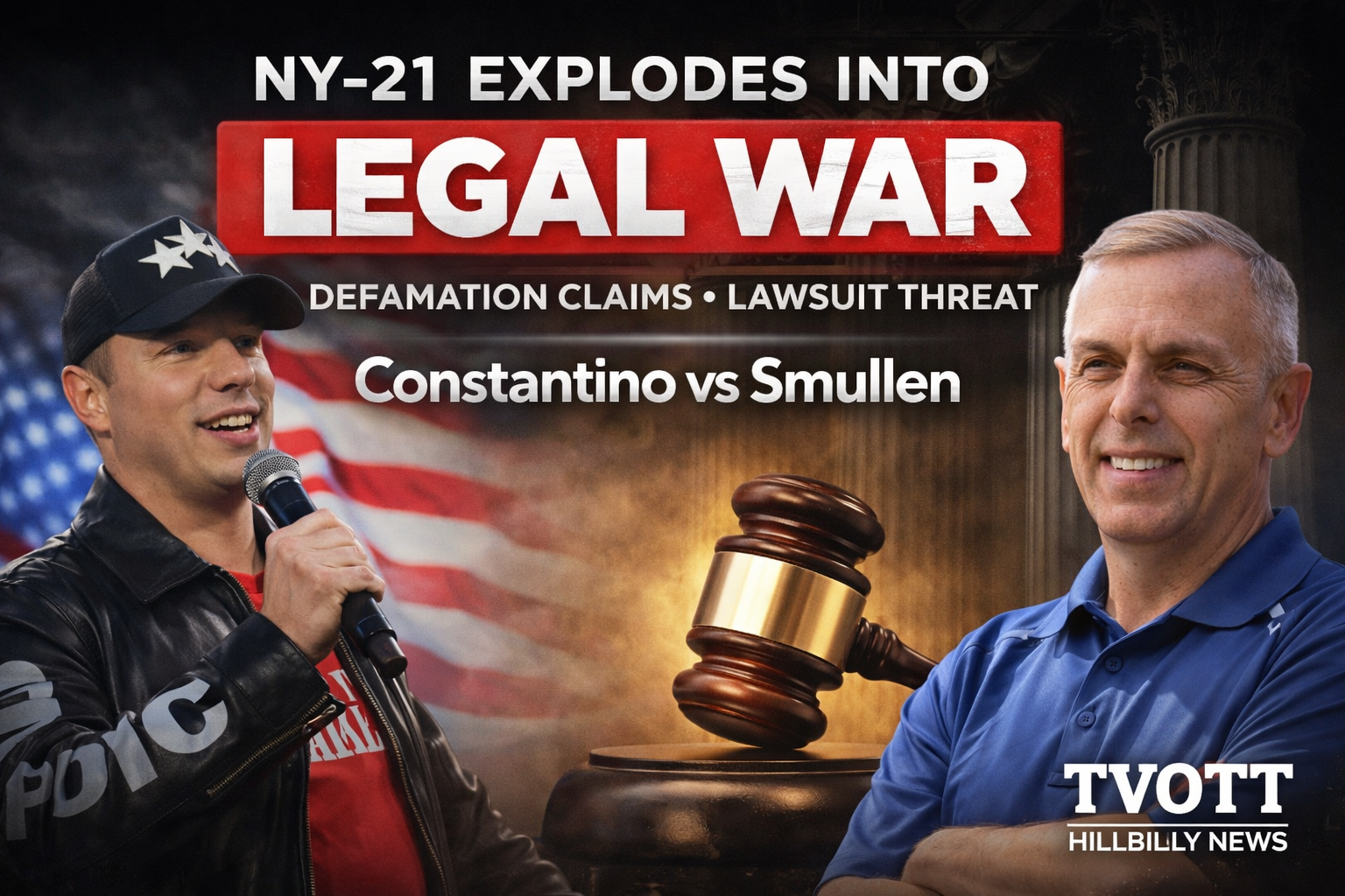 NY-21 Political Fight Explodes: Legal Threats Fly as Constantino Targets Smullen Over “Defamation” Claims