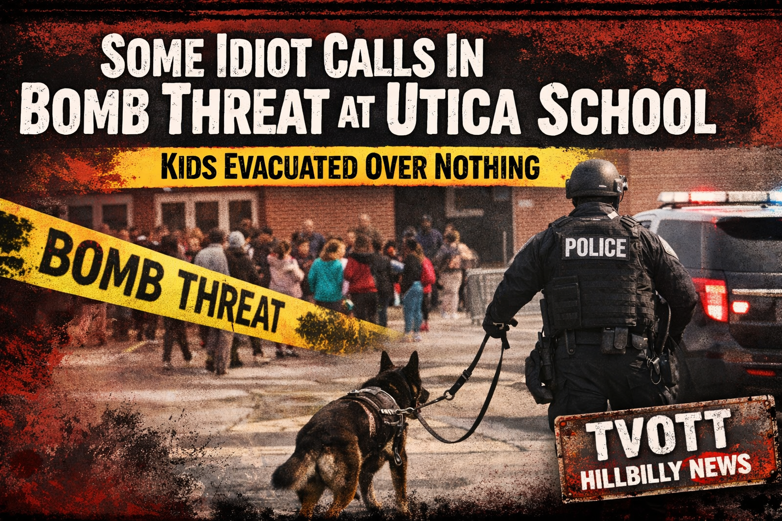 Some Idiot Calls In Bomb Threat at Utica School — Kids Evacuated Over Nothing