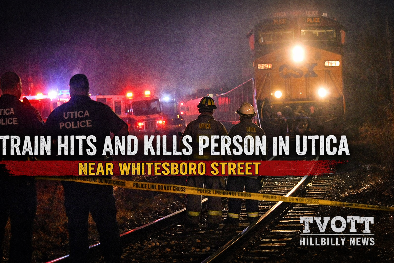 Train Hits and Kills Person in Utica Near Whitesboro Street — Police Lock Down Tracks
