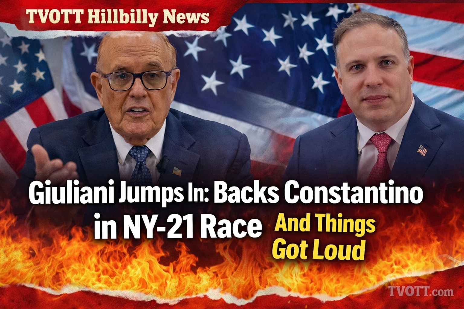 Giuliani Jumps In: Backs Constantino in NY-21 Race — And Things Just Got Loud