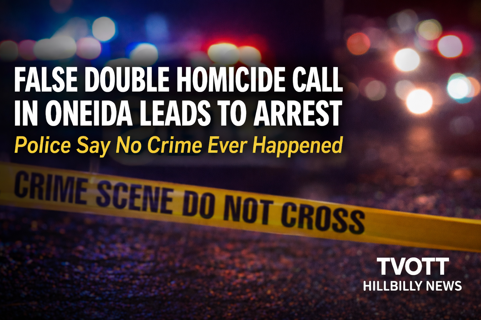 False Double Homicide Call in Oneida Ends in Arrest — Police Say It Never Happened