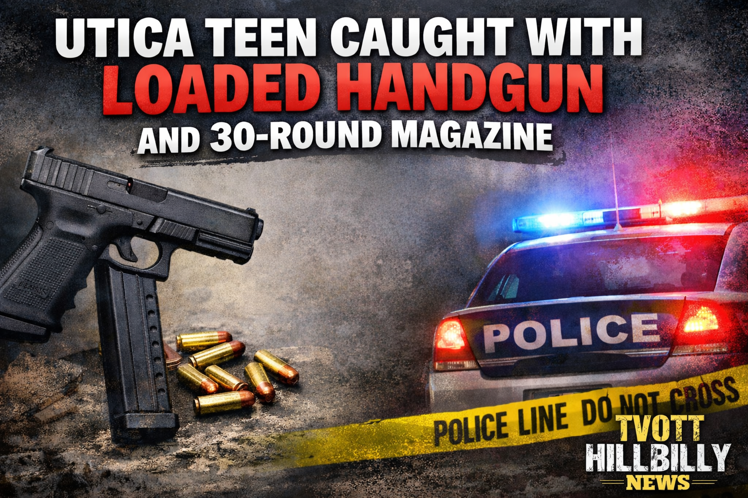 Utica Teen Caught With Loaded Handgun and 30-Round Magazine — Lucky Stop or Close Call?
