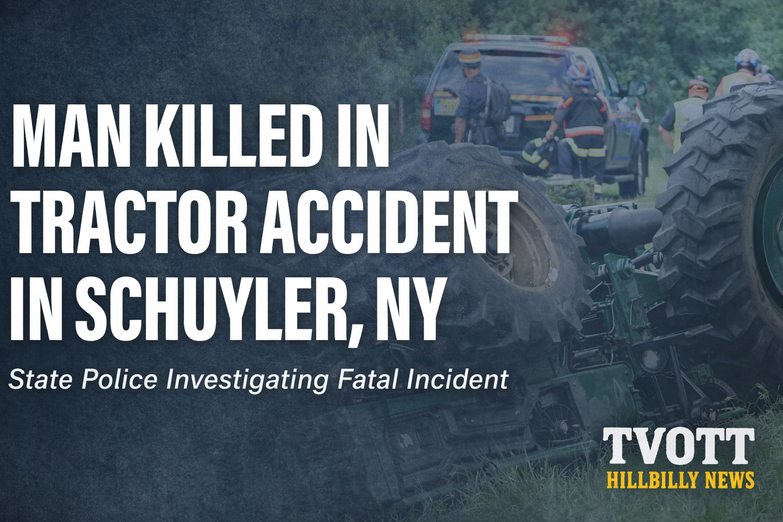Man Killed After Being Trapped Under Tractor in Schuyler, State Police Investigating