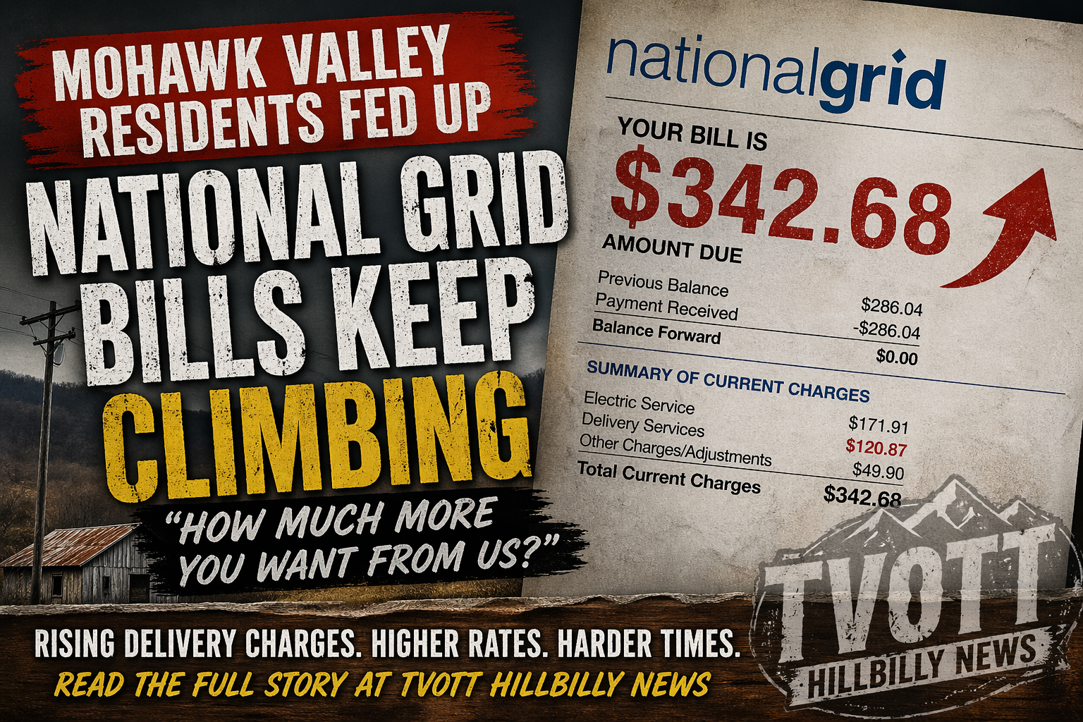 Mohawk Valley Residents Fed Up as National Grid Bills Keep Climbing — “How Much More You Want From Us?”