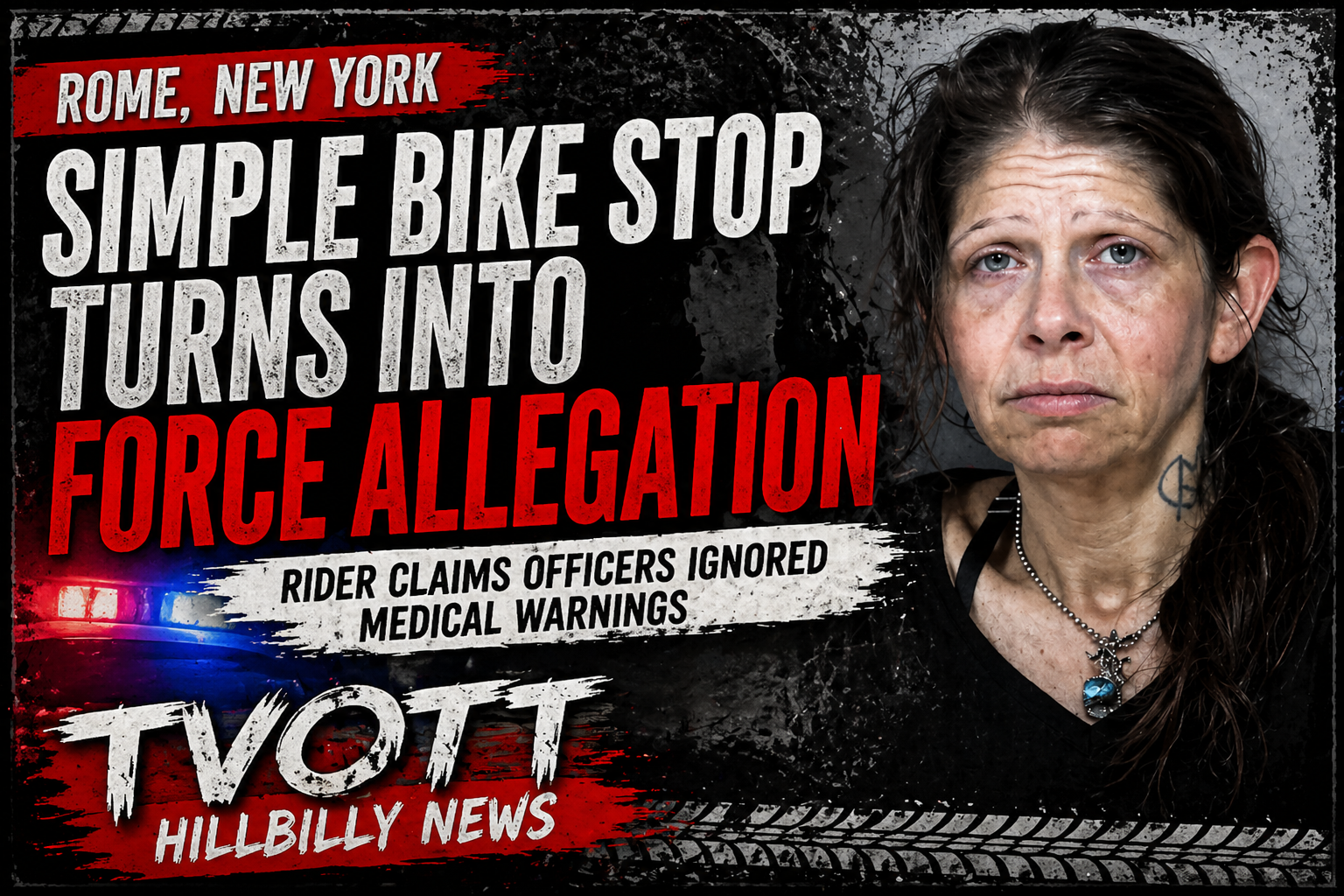 Simple Bike Stop in Rome Turns Into Force Allegation as Rider Claims Officers Ignored Medical Warnings