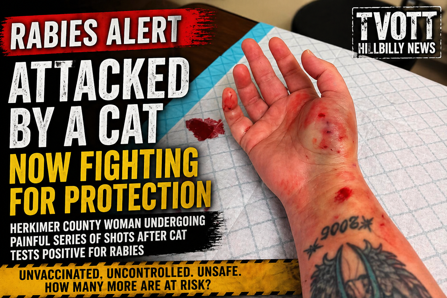 Herkimer County Woman Attacked by Rabid Cat, Forced Into Painful Series of Emergency Shots