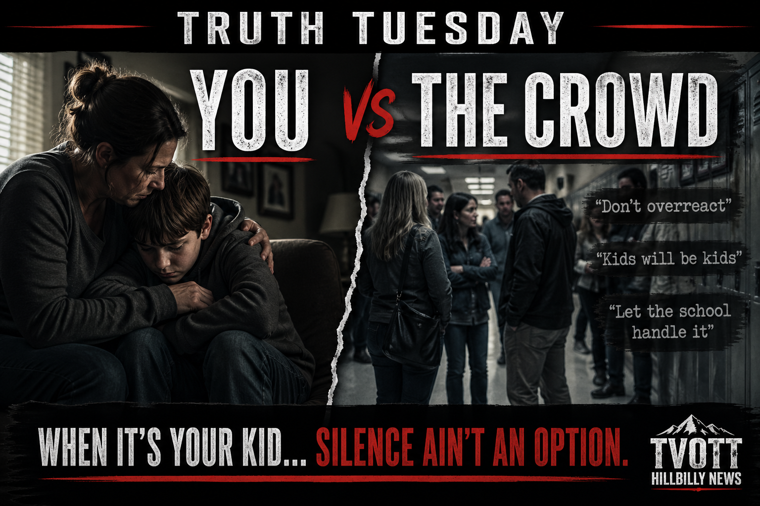 Truth Tuesday: You vs The Crowd — When It’s Your Kid, Silence Ain’t an Option