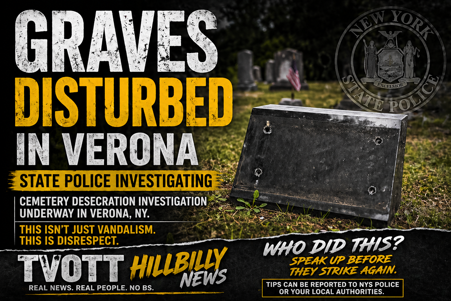 Graves Disturbed in Verona and Now the Community Wants Answers