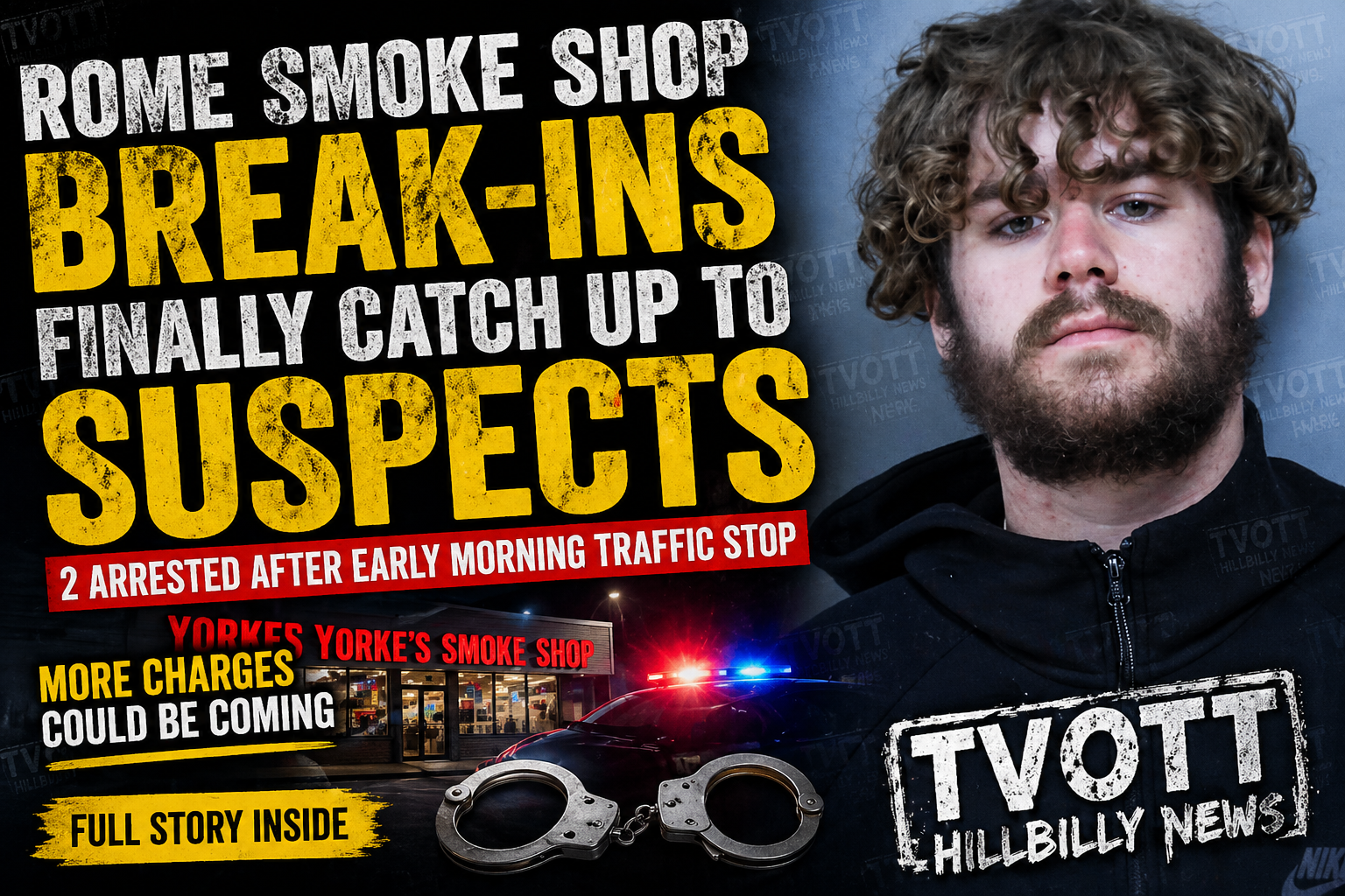 Rome Smoke Shop Break-Ins Finally Catch Up to Suspects After Early Morning Traffic Stop