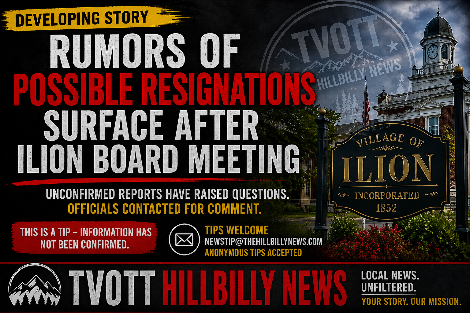 Rumors of Possible Resignations Surface After Ilion Board Meeting; Officials Contacted for Comment