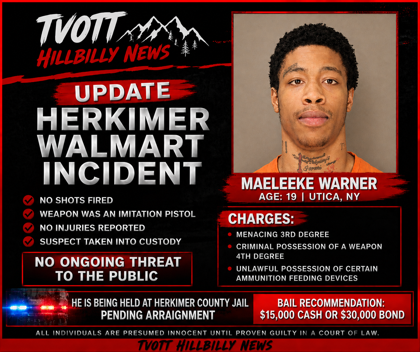 Police Say Herkimer Walmart Incident Led to Charges After Reports of Possible Shots Fired
